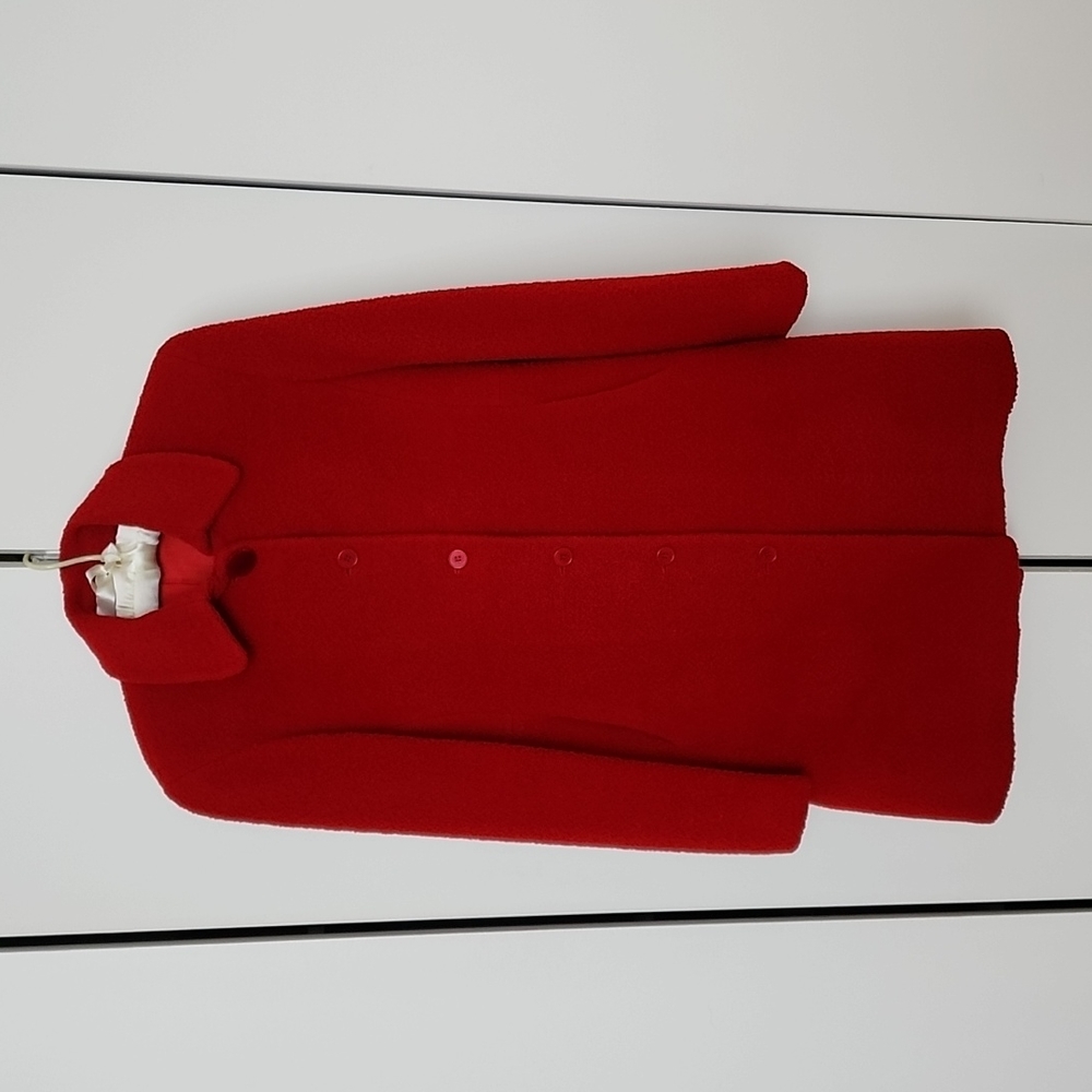 Vintage Searle Deep red coat Size small